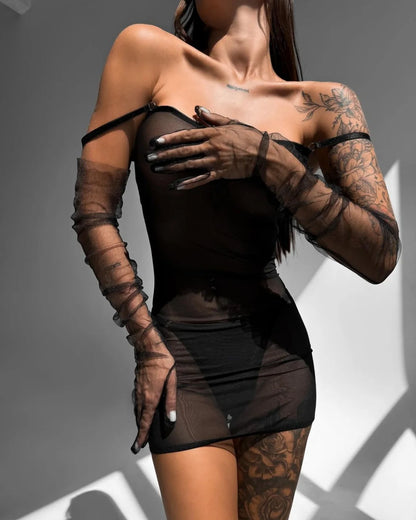 Livia Mesh Dress Set